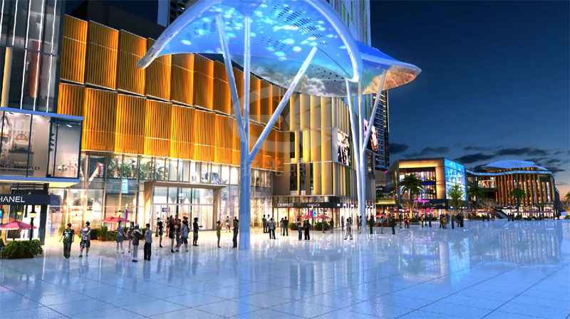 商業(yè)廣場夜景亮化設(shè)計