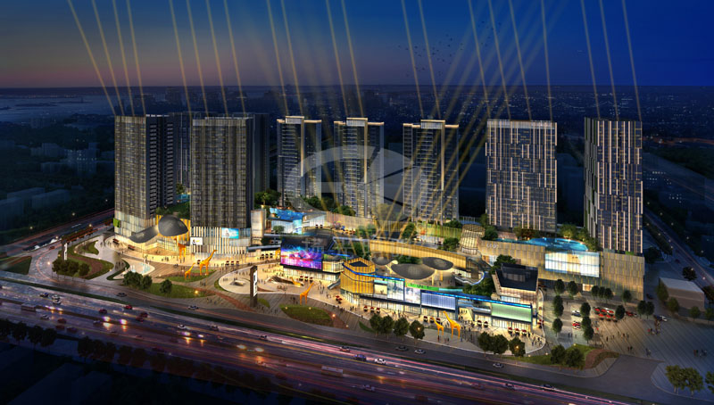 商業(yè)廣場夜景亮化設(shè)計