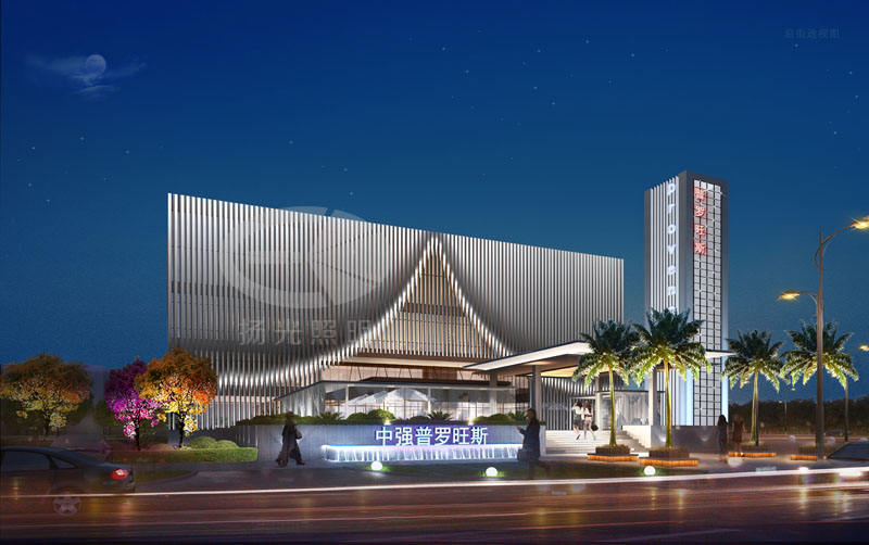 旅店景觀照明設(shè)計效果圖